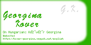 georgina kover business card